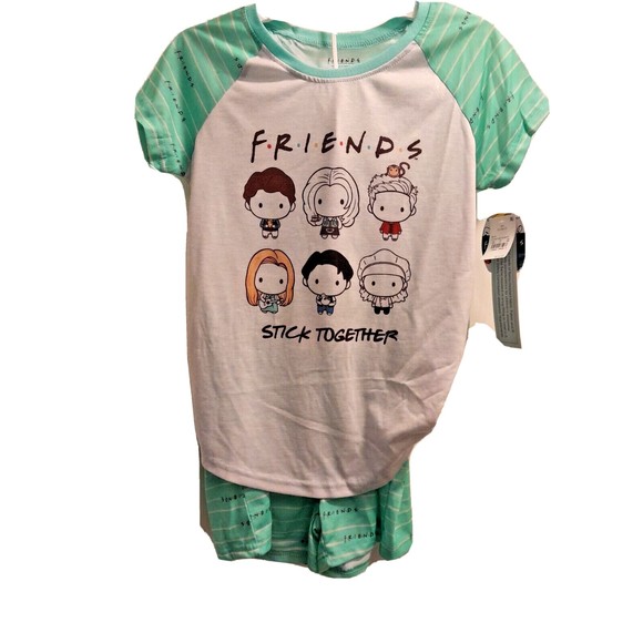 FRIENDS Pajamas Friends Tv Series Girls 2 Piece Pajama Lounge Set